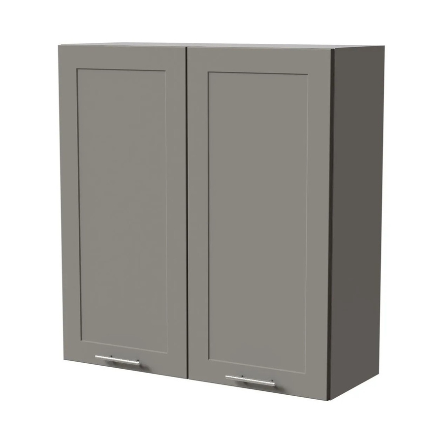 Feldmann-Wohnen Hängeschrank Oslo Küchenschrank Grau Matt B/T/H: 90 x 32,5 x 96 cm - Bild 2