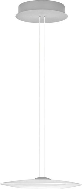 Bankamp Disc 2385 LED-Pendelleuchte 1-flammig in Weiß aus Aluminium und Glas, dimmbar mit warmweißem Licht (2700K), Durchmesser: 40 cm, Höhe: 90 cm - Bild 1