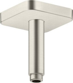 Hansgrohe Axor Softsquare Deckenanschluss in Edelstahl-Optik, eckig, Durchmesser: 100 mm - Bild 1