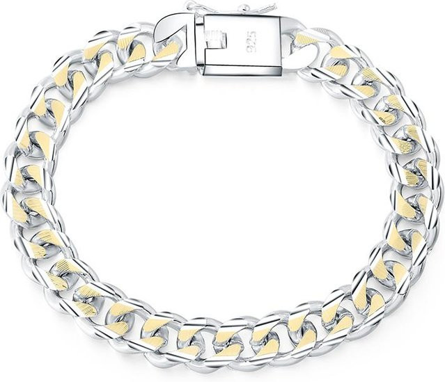 Armband Allbestart, 925 Silber, 10 mm Breite, 21 cm, Unisex - Bild 1