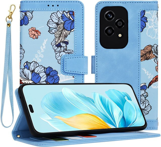 Techsuit FlipCraft Schutzhülle für Honor 200 Lite in Blau - Bild 1