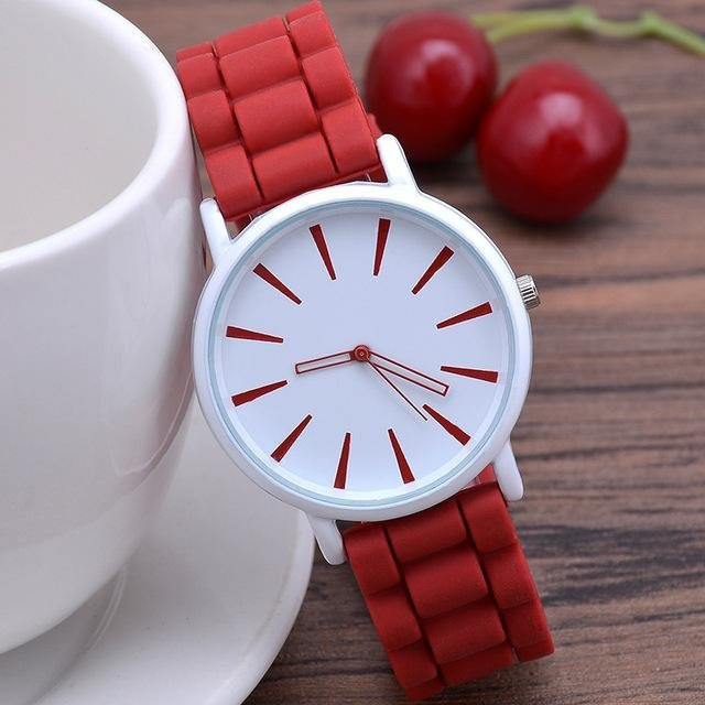 UTHAI Armbanduhr Quarz, Silikon, Weiß, Damen - Bild 1