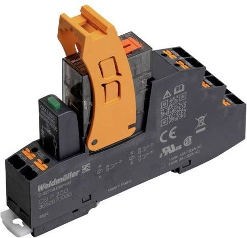 Weidmüller CRIKIT P 24VAC 1CO L/PB Koppelrelais 24 V/AC 16A 1 Wechsler 10 Stück - Bild 1