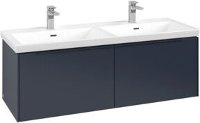 V&B Waschtischunterschrank Subway 3.0 in Blau, B/T/H: 127,2 x 42,9 x 47,8 cm - Bild 1
