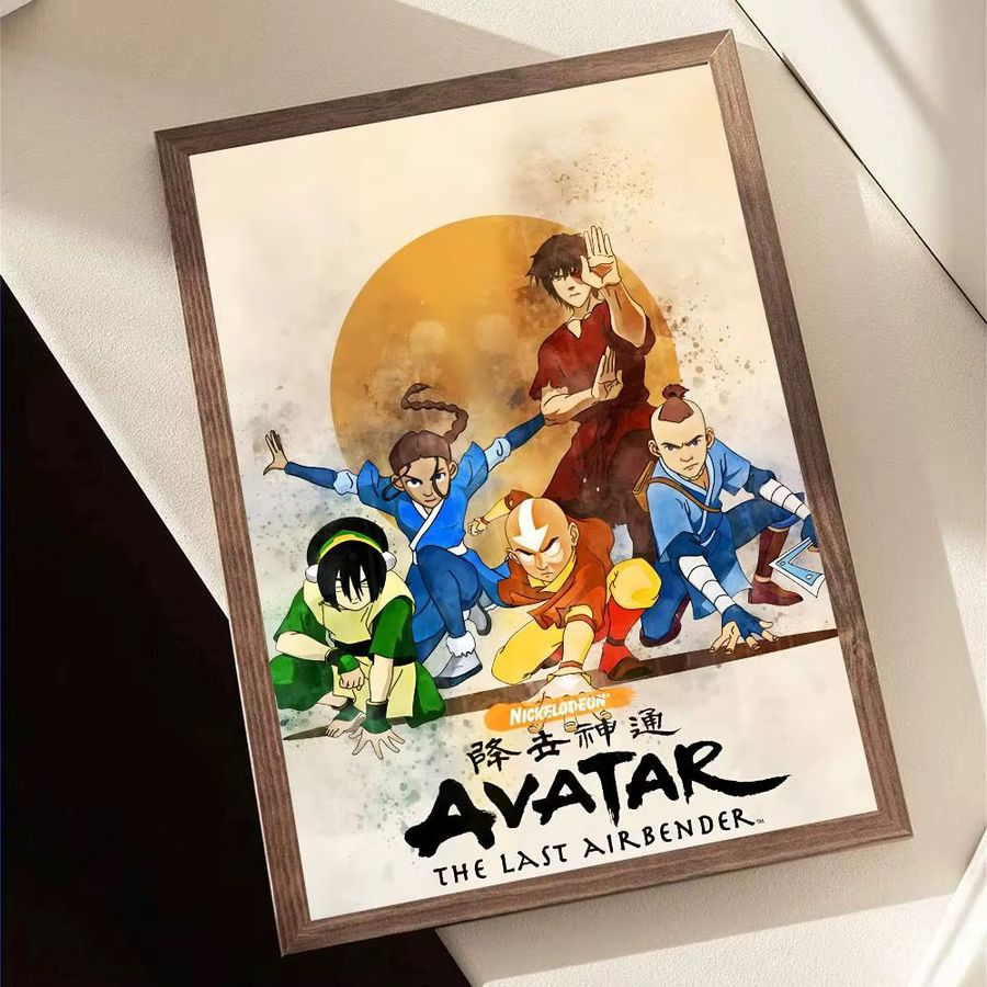 Anime Avatar The Last Airbender Poster Selbstklebender Wasserdichter Papieraufkleber zur Wanddekoration - Bild 4