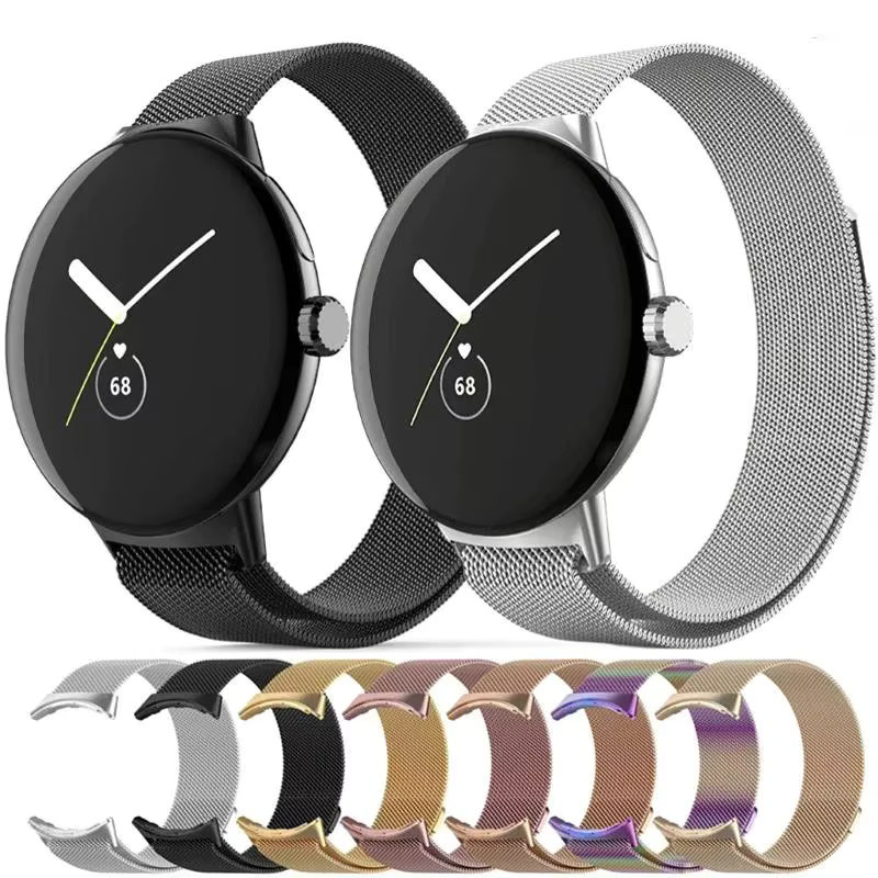 JBAILI Uhrenarmband Edelstahl, Milanaise Loop, Unisex - Bild 2