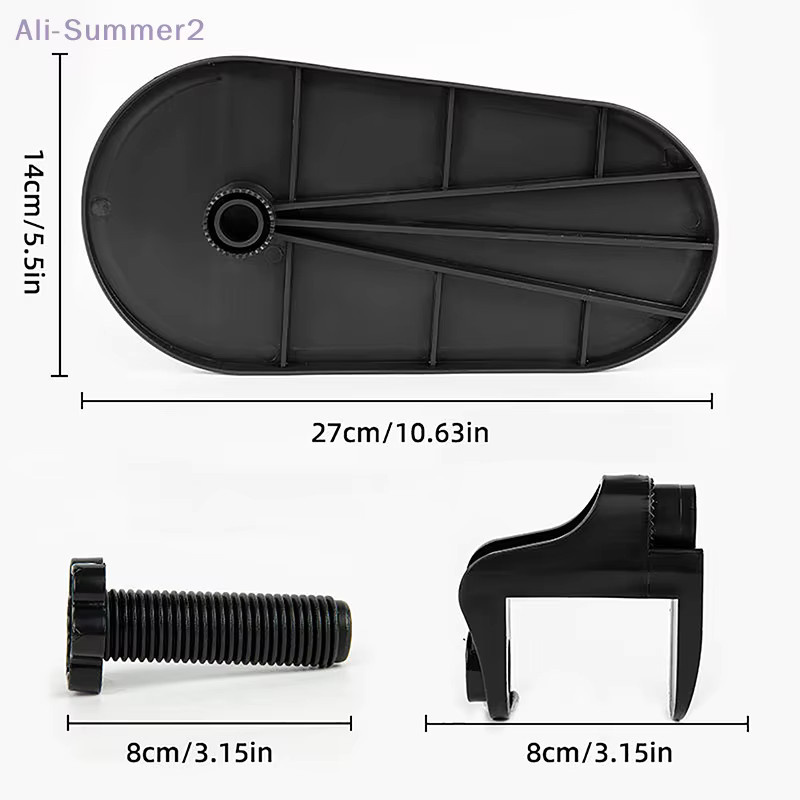Summer2 Desktop-Handballenauflage mit verstellbarer Armlehne und 360 Grad drehbarem Mauspad-Halter in Schwarz - Bild 6