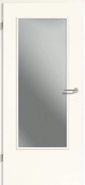 Getadoor Zimmertür CPL Weiß modern ohne Schlüsselbohrung links, Breite: 86 cm, Höhe: 198,5 cm - Bild 1