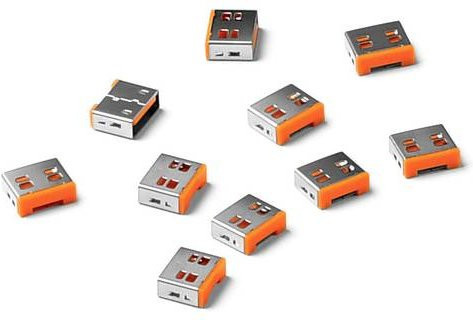 Smartkeeper USB-A Port Schloss UL03P1OR Orange - Bild 1