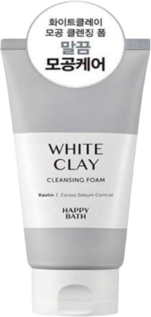 Happy Bath White Clay Pore Cleansing Foam, Gesichtreinigung, 150g x 2 - Bild 1