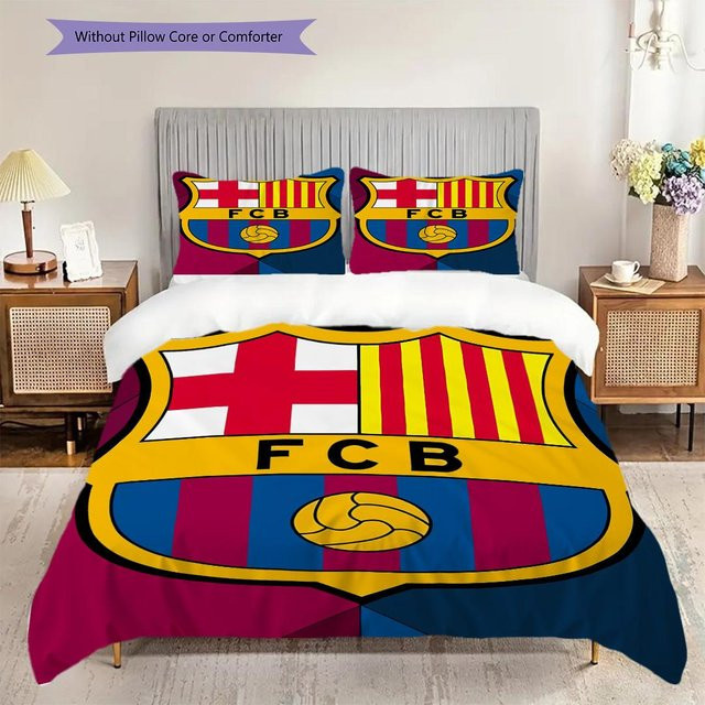 Manus Home FC Barcelona Bettwäsche Set mit Motiv, Mehrfarbig, B/H: 200 x 220 cm - Bild 1