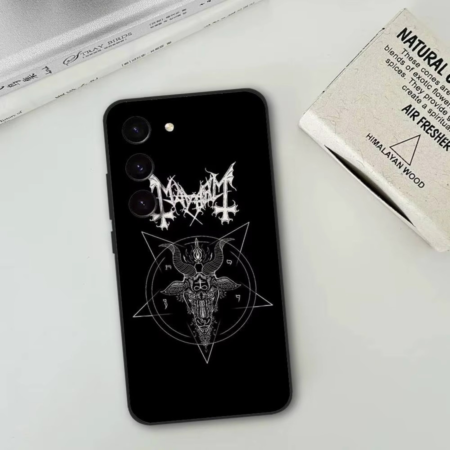 Demonic Satanic Soft Cover Handyhülle für Samsung Galaxy S21 S22 S23 S24 S25 S26 Ultra FE Plus 5G A52S in Schwarz - Bild 5