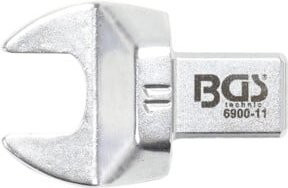 BGS Einsteck-Maulschlüssel 11 mm aus Chrom-Vanadium in Silber mit 9 x 12 mm Aufnahme - Bild 1