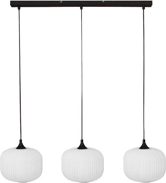Vente-unique Hängeleuchte Glenora Kronleuchter Schwarz mit Glas und Metall, Durchmesser: 99 cm - Bild 1