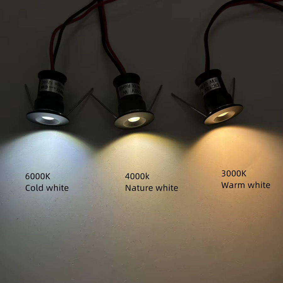 YELEDWAY LED Mini Downlight Einbaustrahler in Weiß, 1W, IP65 wasserdicht, rund, inklusive Treiber, Ausschnitt 15 mm - Bild 3