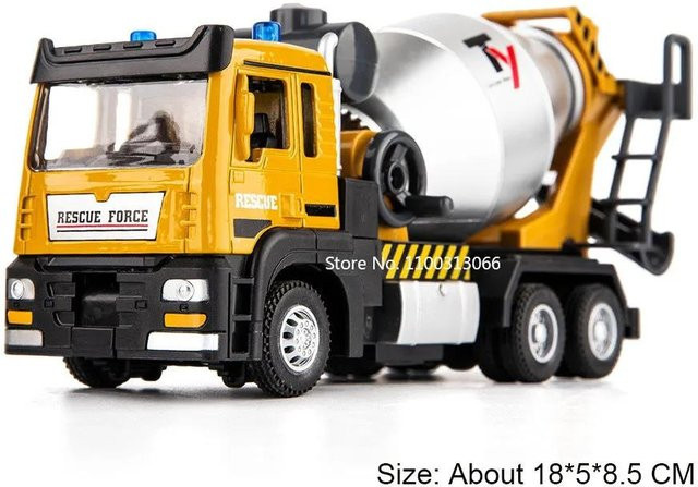 Linyi toy car Zementmischer Bagger, Spielzeugautos, 1:32, ab 14 Jahren - Bild 1