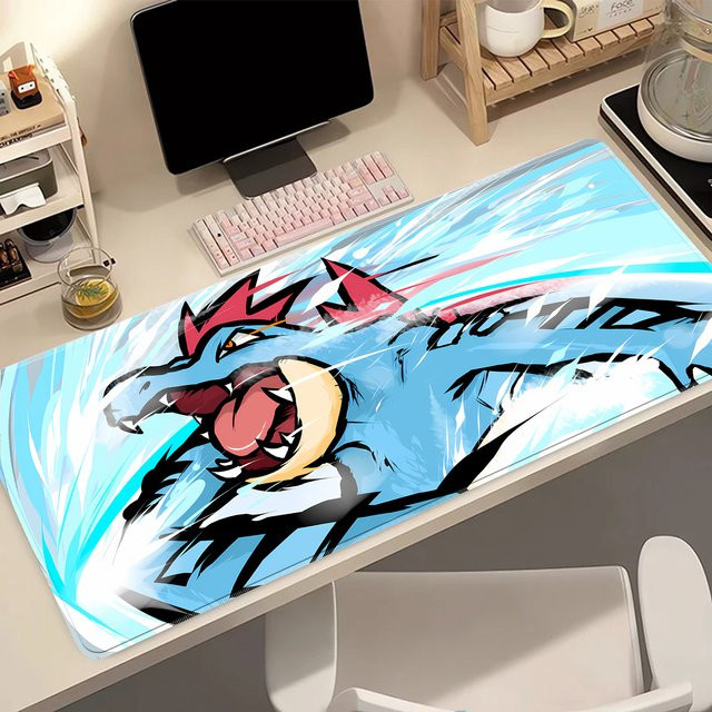 Bandai Pokemon Feraligatr Gaming-Mauspad wasserdichte Schreibtischunterlage in Multicolour - Bild 1