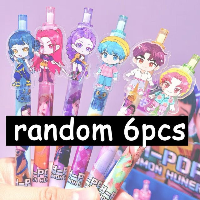 Discover Intime KPop Dämonenjäger Gelstifte in Mehrfarbig für Anime-Fans und Schulsachen - Bild 1