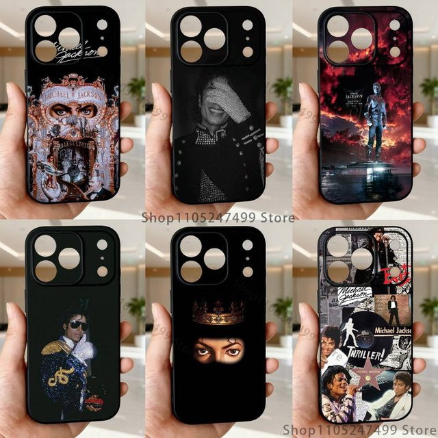 Handyhülle Michael Jackson Thriller Dangerous für iPhone 17, 16, 15, 14, 13, 12, 11, Pro, Max, Plus, SE, Air, Mini in Schwarz - Bild 1