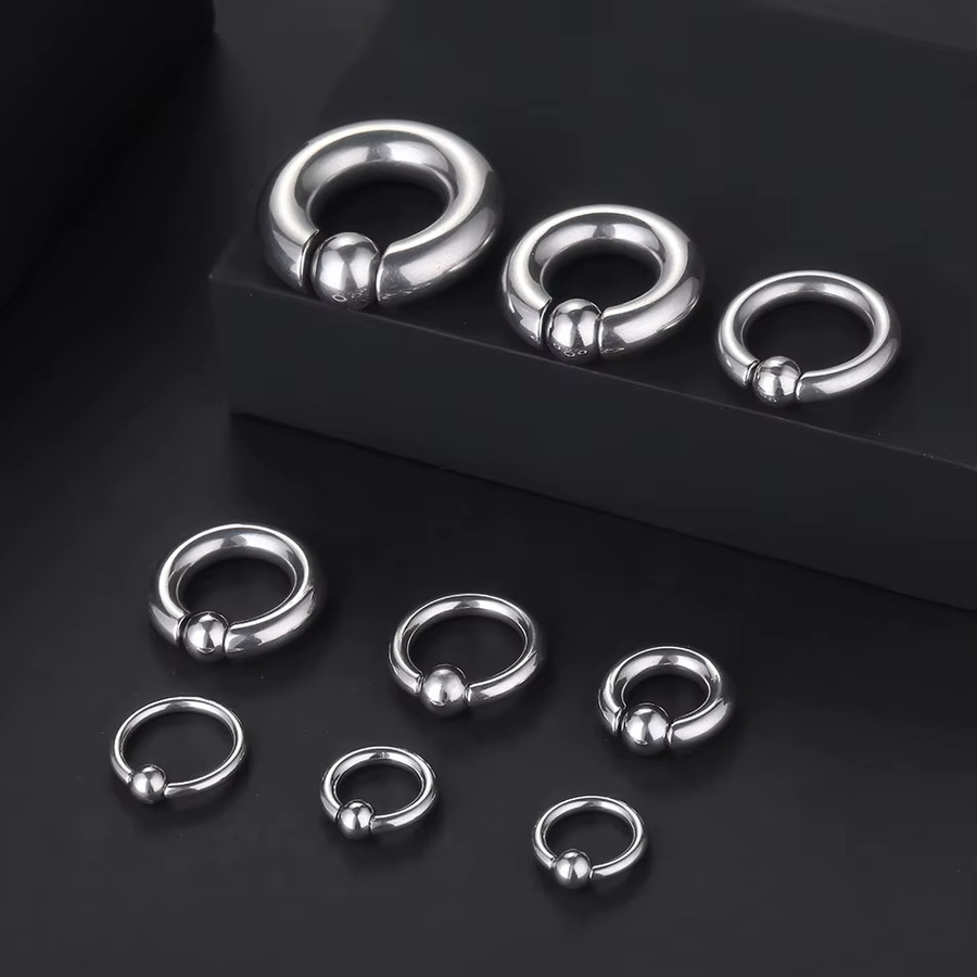 WTX Piercing Ring Edelstahl, Silber, Unisex - Bild 2