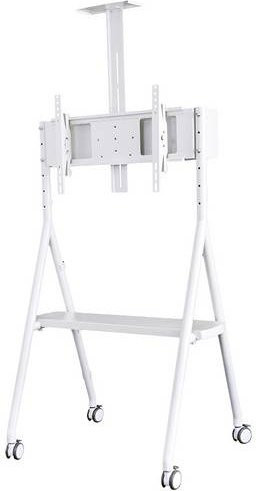 Neomounts NS-M1500WHITE TV-Rollwagen in Weiß für Fernseher von 81,3 cm bis 165,1 cm, neigbarer Bodenständer - Bild 1