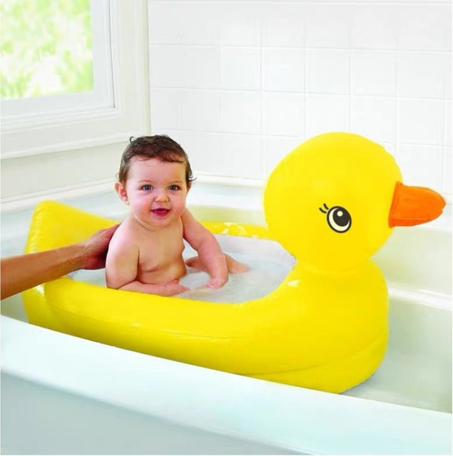 CatXaa Aufblasbare Ente, Pool Spielzeug, Gelb, PVC - Bild 1