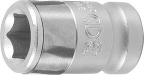 BGS Bit-Adapter mit Haltekugel Innenvierkant 10 mm (3/8") und Innensechskant 10 mm (3/8") in Silber - Bild 1