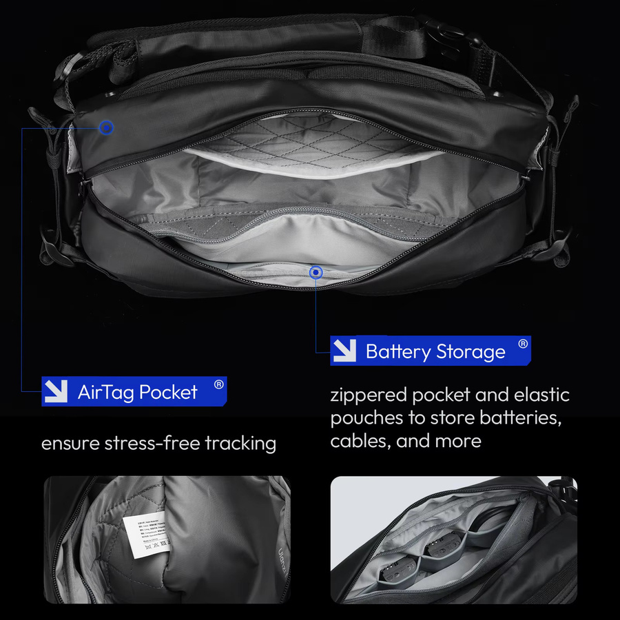 Ulanzi AB02 Concept Wasserdichte Kamera Umhängetasche in Schwarz für DSLR und SLR Kameras - Bild 4