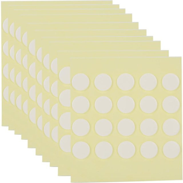 200 Stück Koogeelife Transparente Runde Doppelseitige Klebeaufkleber für Nagelkunst Durchmesser: 15 mm und 10 mm - Bild 1