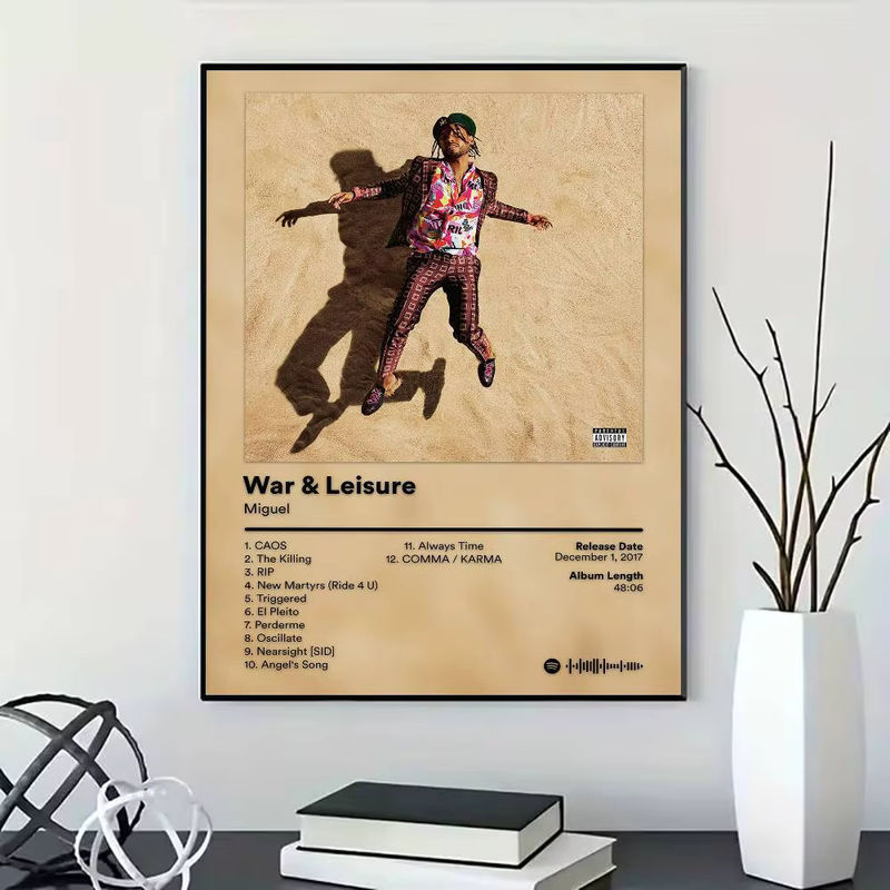 M-Miguel Rapper Porträt Poster mehrfarbig Hochformat B: 21 cm, H: 30 cm - Bild 4