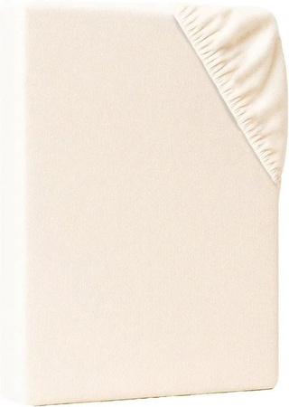 AM Qualitätsmatratzen Premium Jersey Spannbettlaken aus Baumwolle in Creme, B/T: 300 x 200 cm