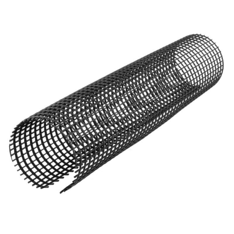 Blachotrapez GmbH PVC Dachrinnengitter halbrund in Schwarz, Länge: 2000 mm, Durchmesser: 125-150 mm - Bild 1
