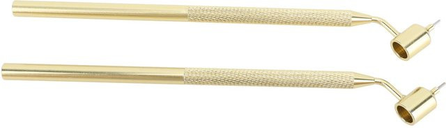 2er-Set Fluid Writer Farbapplikator Stifte aus Aluminium mit rutschfestem Griff in Gold, 0,5 mm und 0,7 mm - Bild 1
