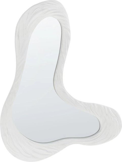 Beliani Wandspiegel GUICLAN in Weiss im Retro-Design, Höhe: 83 cm, Breite: 61 cm, Tiefe: 3 cm - Bild 1