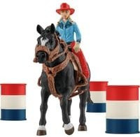Schleich Farm World Barrel Racing mit Cowgirl, Spielfigur - Bild 1