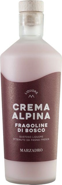 Distilleria Marzadro Crema Alpina Fragola Waldbeerenlikör, Italien, 0,7 l, 17% Vol. - Bild 1