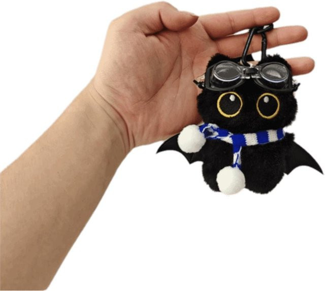 Schlüsselanhänger Schwarzes Katzen Plüsch, Kinder - Bild 1