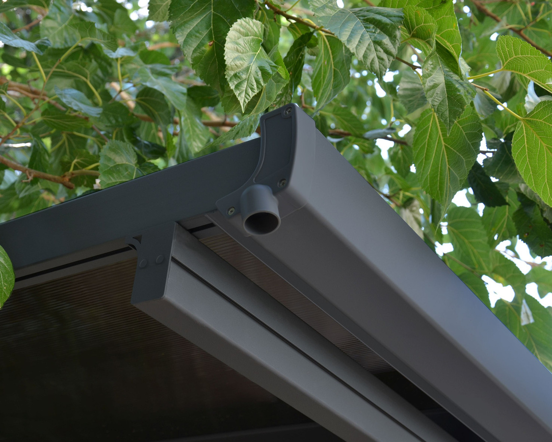 Palram Canopia Carport Verona 5000 Aluminium in Grau, B/T/H: 500 x 297 x 218 cm - Bild 2