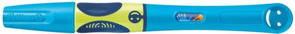 Pelikan griffix Füller für Linkshänder in Neon Fresh Blue mit Edelstahlfeder