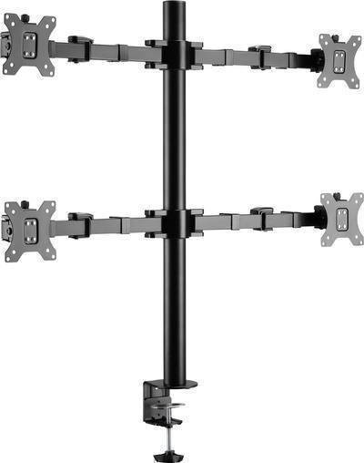 SpeaKa Professional SP-MM-540 Monitorhalterung in Schwarz, neigbar und schwenkbar, für 43,2 cm bis 81,3 cm Monitore - Bild 1