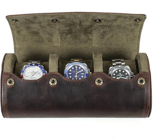 CONTACT'S Uhrenetui Leder, gray, Unisex - Bild 1