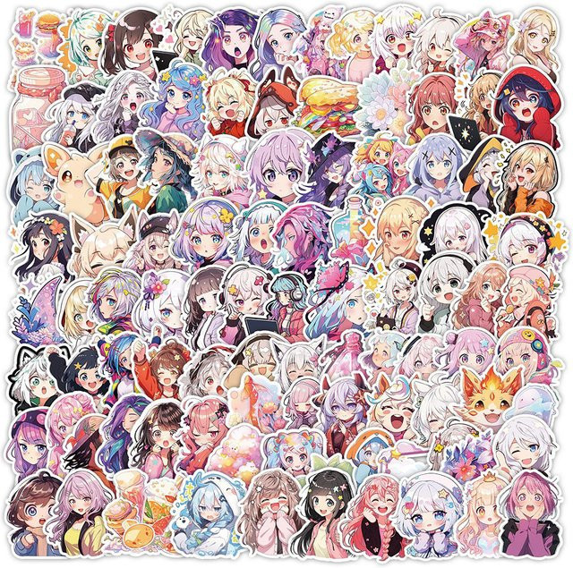 Charile Cartoon Anime Mädchen Aufkleber, Dekoration, multicolour - Bild 1
