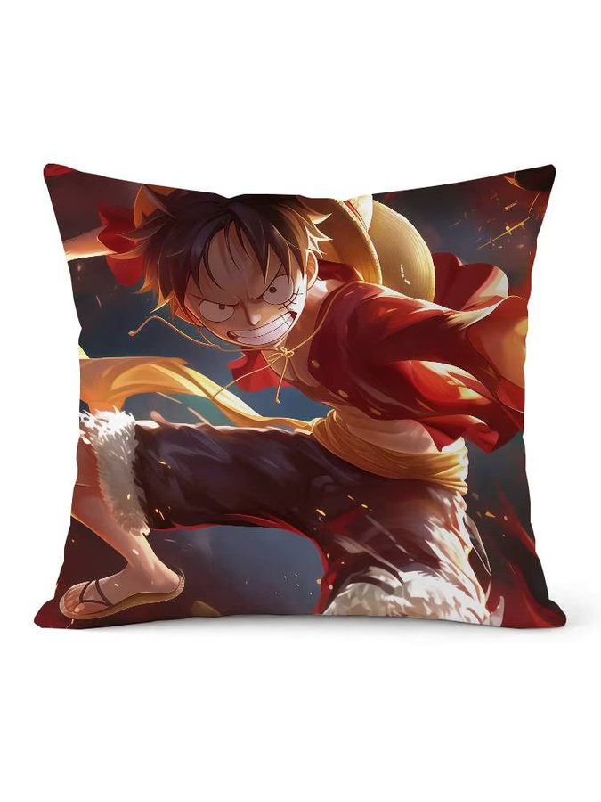 Bandai One Piece Monkey D. Luffy Anime Plüschkissenbezug, quadratisch, Multicolour, Breite: 30 cm, Höhe: 30 cm - Bild 7