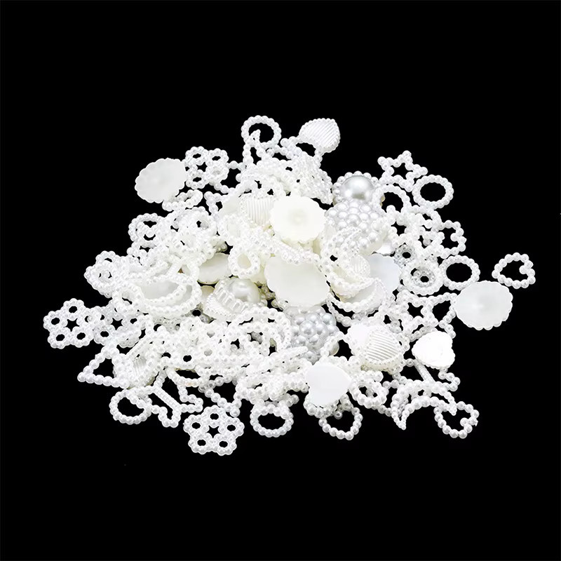 eelhoe Abstandshalterperlen Blumen Herz Stern Mond, 100 Stück, Unisex - Bild 3
