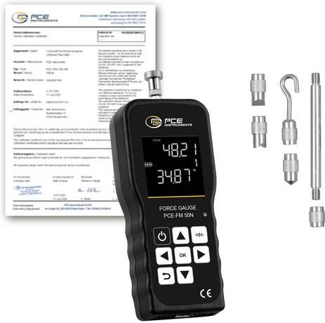 PCE Instruments PCE-FM 50N-ICA Kraftmessgerät 0 - 50 N in Schwarz - Bild 1