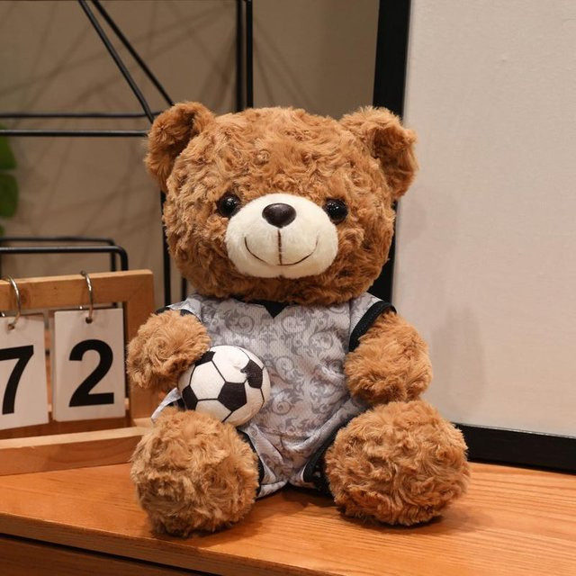 Fußballbär Plüschtier, Sport Serie, 16cm, ab 14 Jahren - Bild 1