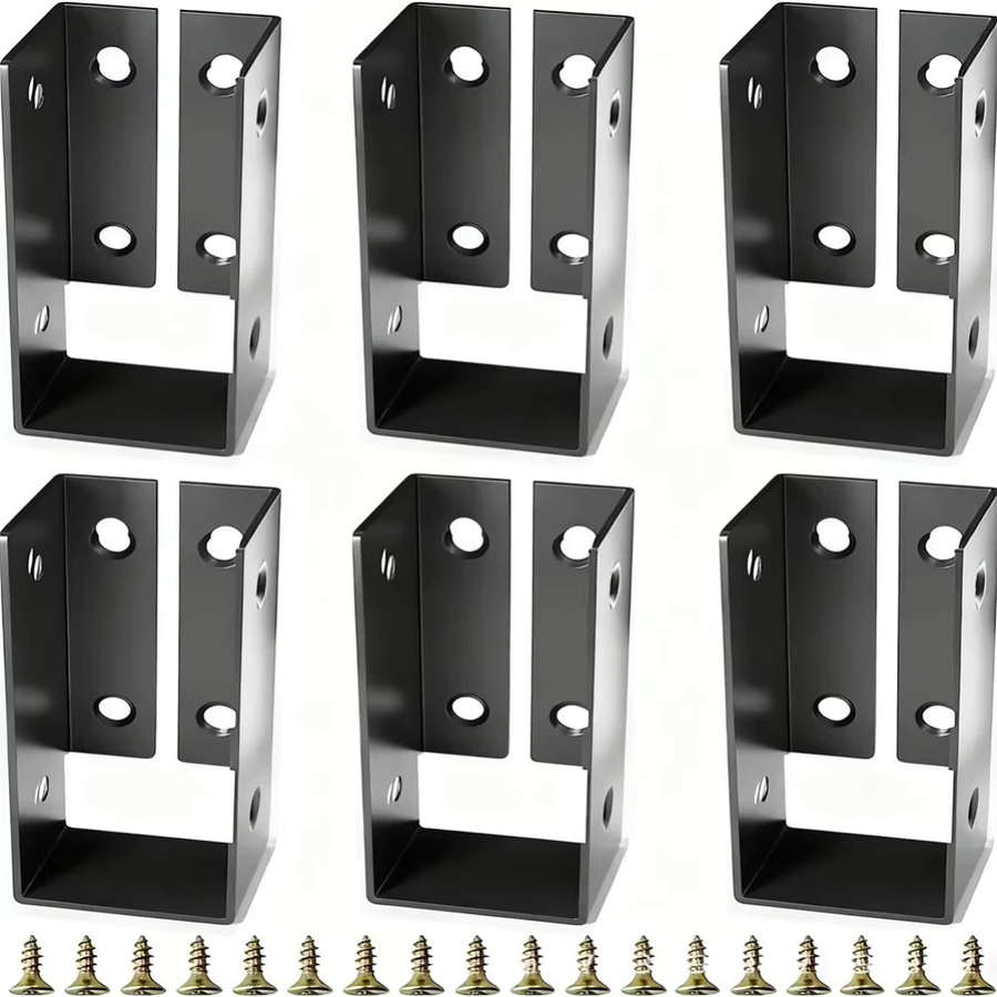VIBRATITE Balkenaufhänger Set für verdeckte Holzbearbeitung, 6er-Set Zaunverbinder und Balkenhalterungen - Bild 6