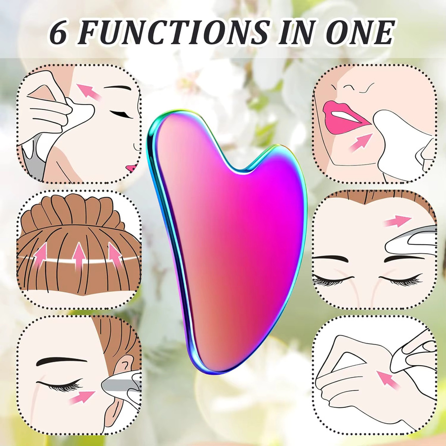DUTRIEUX Gua Sha Gesichtswerkzeug aus Edelstahl, Gesicht & Körper, Unisex - Bild 2