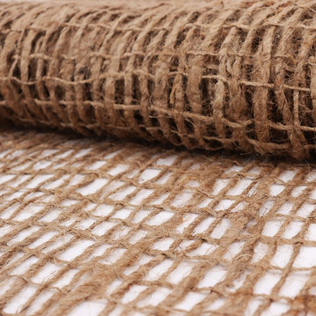 Aquagart Böschungsmatte Ufermatte aus Jutegewebe für die Teichfolie, braun, L: 9 m, B: 1,20 m - Bild 1