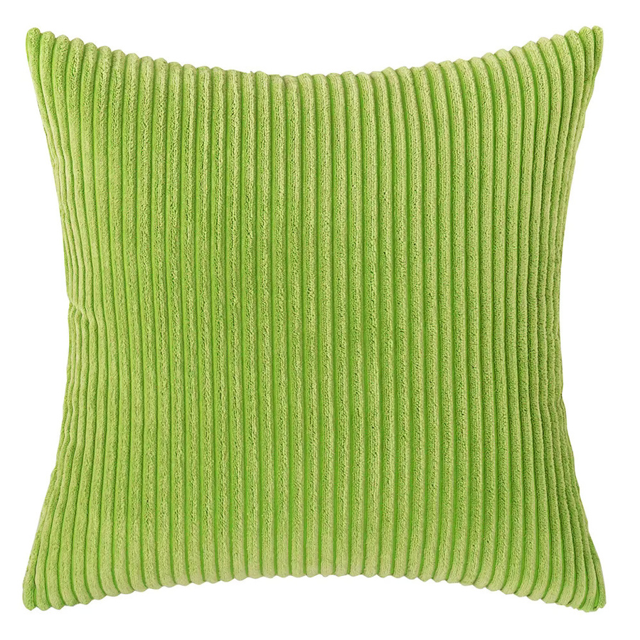 2er-Set inyahome Kissenbezüge aus Cord mit Streifen in Grün und Lila, dekorative Kissenbezüge für deine Couch - Bild 2